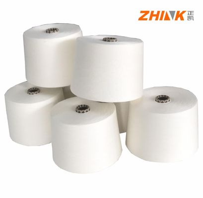 SIRO COMPACT SPUN Ne30/1 100% 재활용 된 폴리에스터 원시 흰 가재