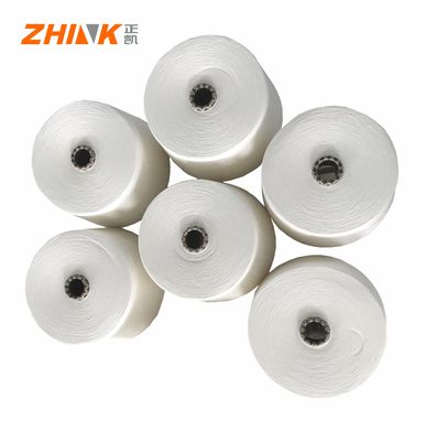 SIRO COMPACT SPUN Ne30/1 100% 재활용 된 폴리에스터 원시 흰 가재