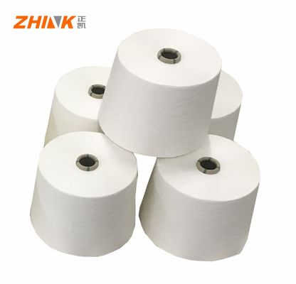 SIRO COMPACT SPUN Ne30/1 100% 재활용 된 폴리에스터 원시 흰 가재