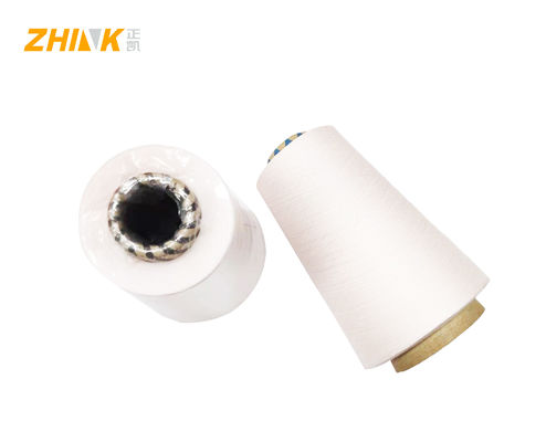 SIRO COMPACT SPUN Ne30/1 100% 재활용 된 폴리에스터 원시 흰 가재
