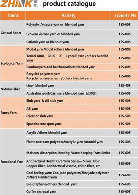 100% 모달 0.9D 링 시로 컴팩트 스푼 가닥 스판덱스 원시 흰색