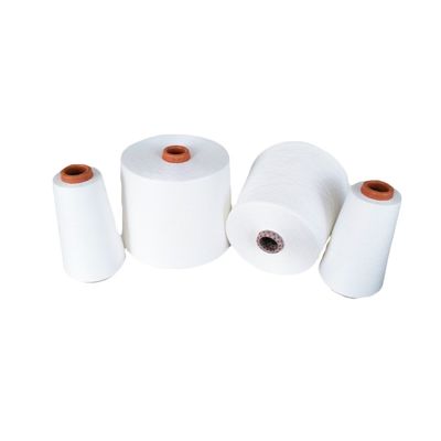 넥타이 넥타이 원시 흰색 빗발 솜 BCI/Wool 66 80/20 Ne32/1 Siro Compact Yarn