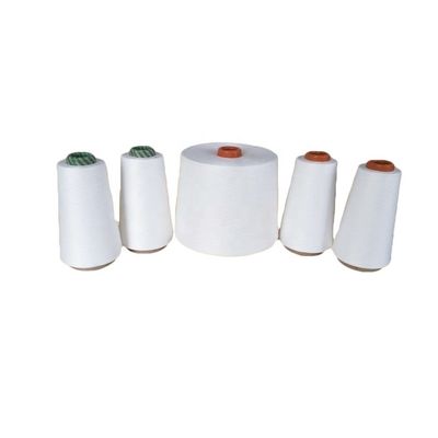 넥타이 넥타이 원시 흰색 빗발 솜 BCI/Wool 66 80/20 Ne32/1 Siro Compact Yarn
