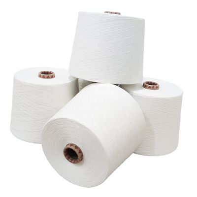 50% 비스코스 50% 폴리에스터 Ne 50/1 시로 스푼 가닥 AB 가닥 섬유 생산에 이상적입니다.